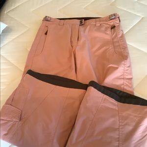 Columbia Convert Ski Snow Pants Small (6-8) Pink
